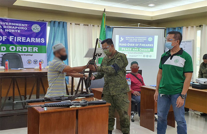 Hand-over of high-powered firearms