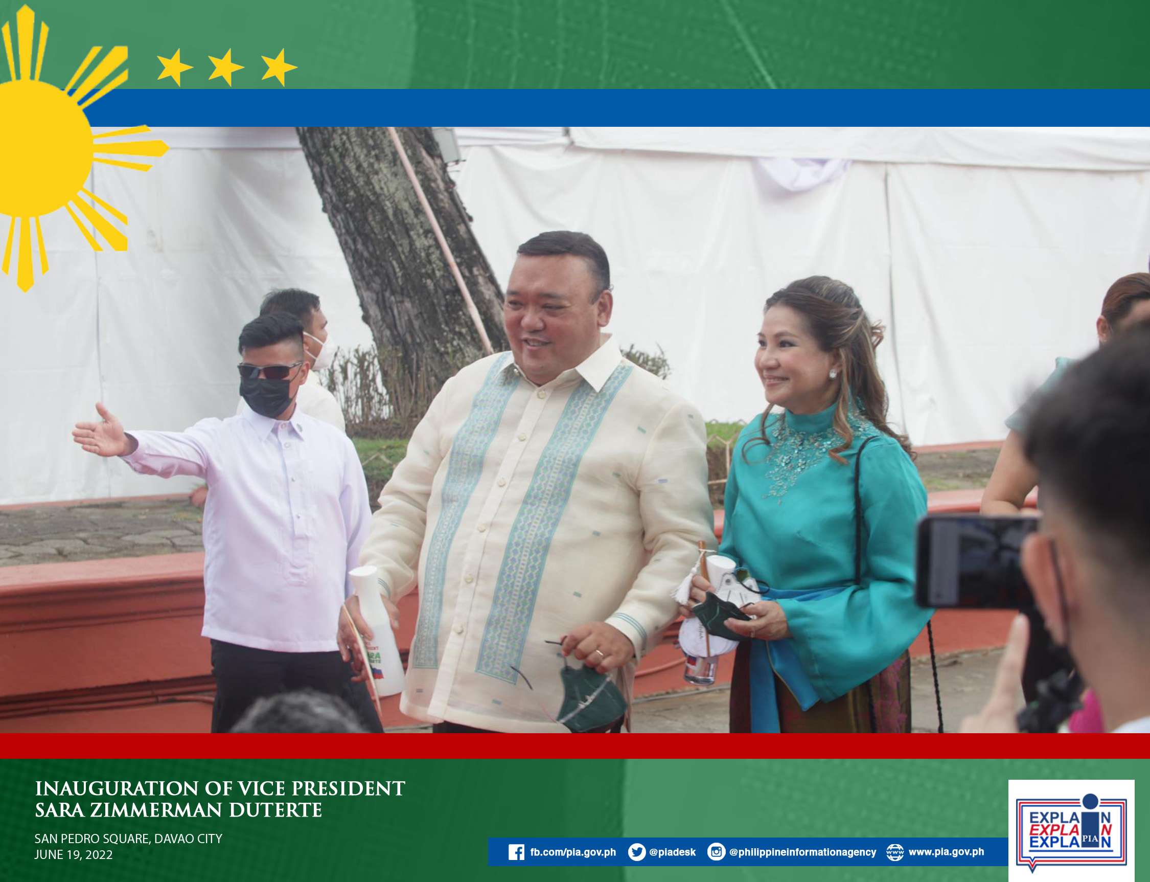 Former Presidential Spokesperson Atty. Harry Roque at the Inauguration of Vice-President elect Sara Z. Duterte
