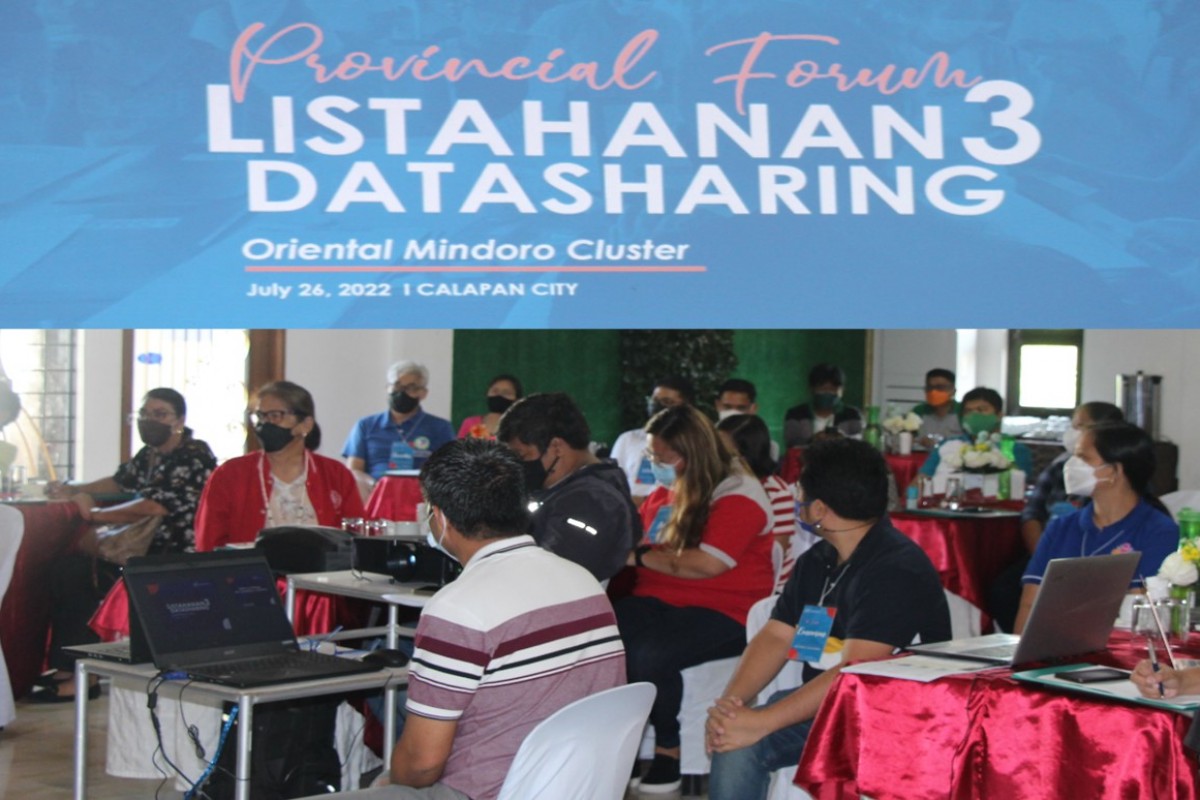 PIA - DSWD Conducts Data Sharing Forum In Calapan