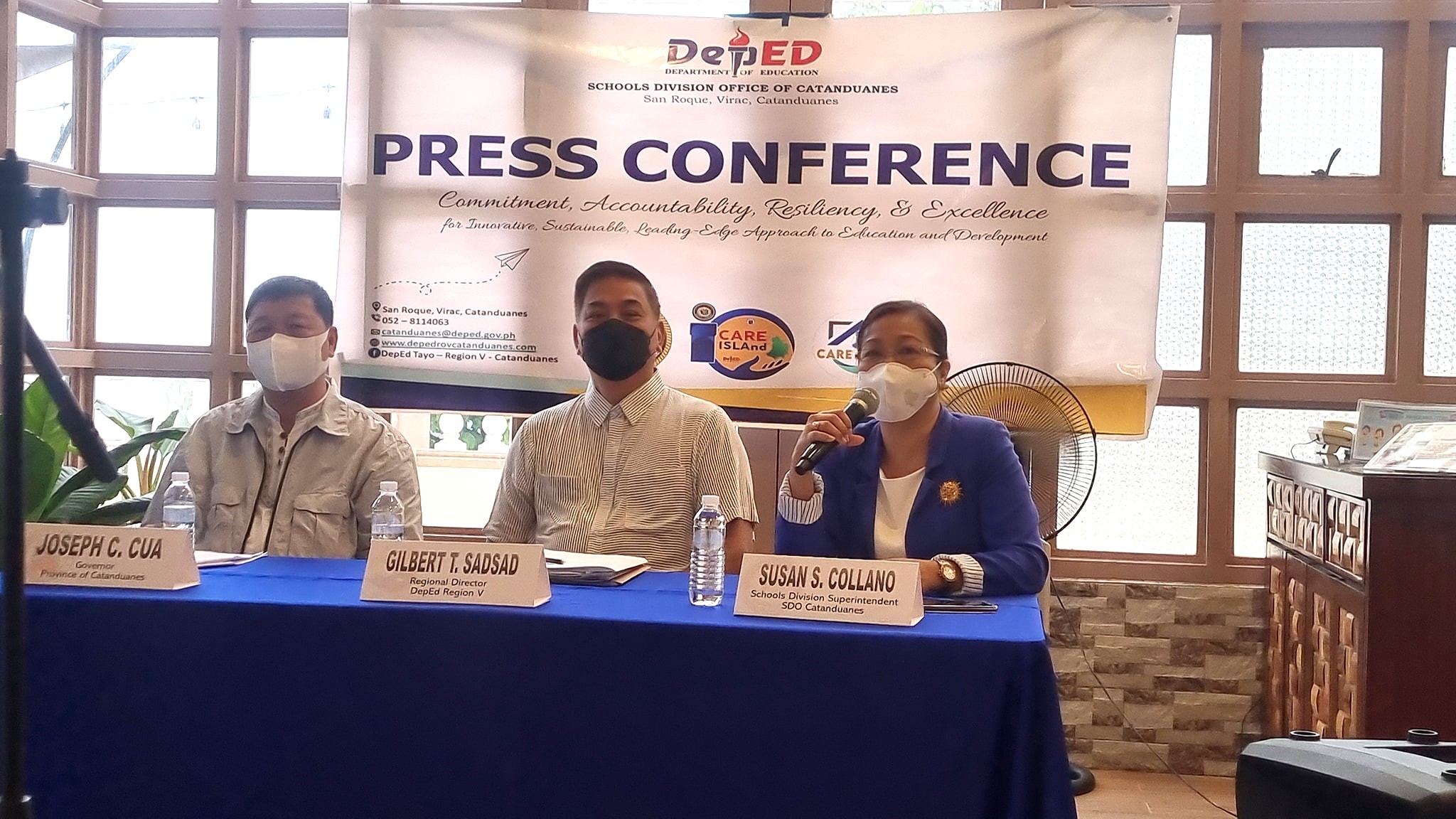 DepEd Bicol holds press conference in Catanduanes