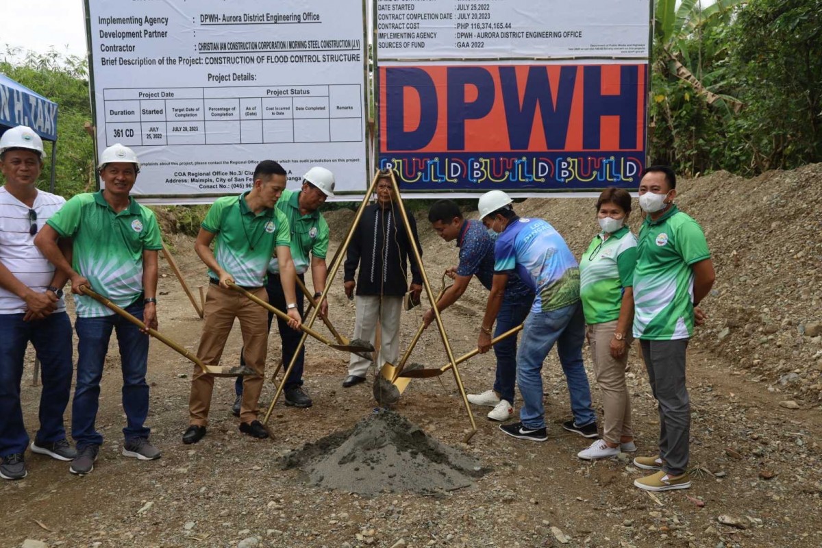 PIA - DPWH Begins Flood Control Project In Dingalan