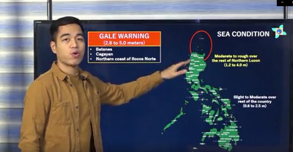 Gale warning itinaas ng DOST Pagasa sa baybayin ng Hilagang Luzon