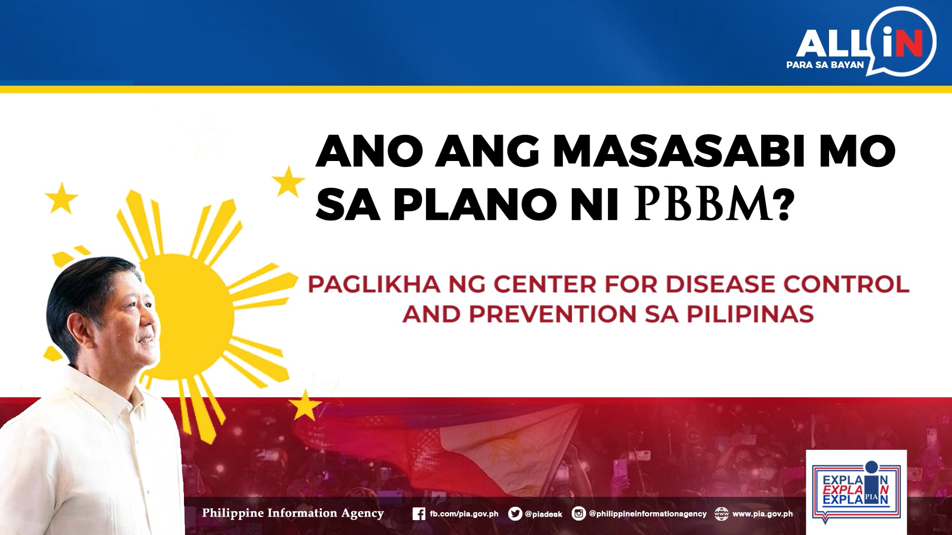 ALLiN para sa Bayan | Paglikha ng Center for Disease Control and Prevention