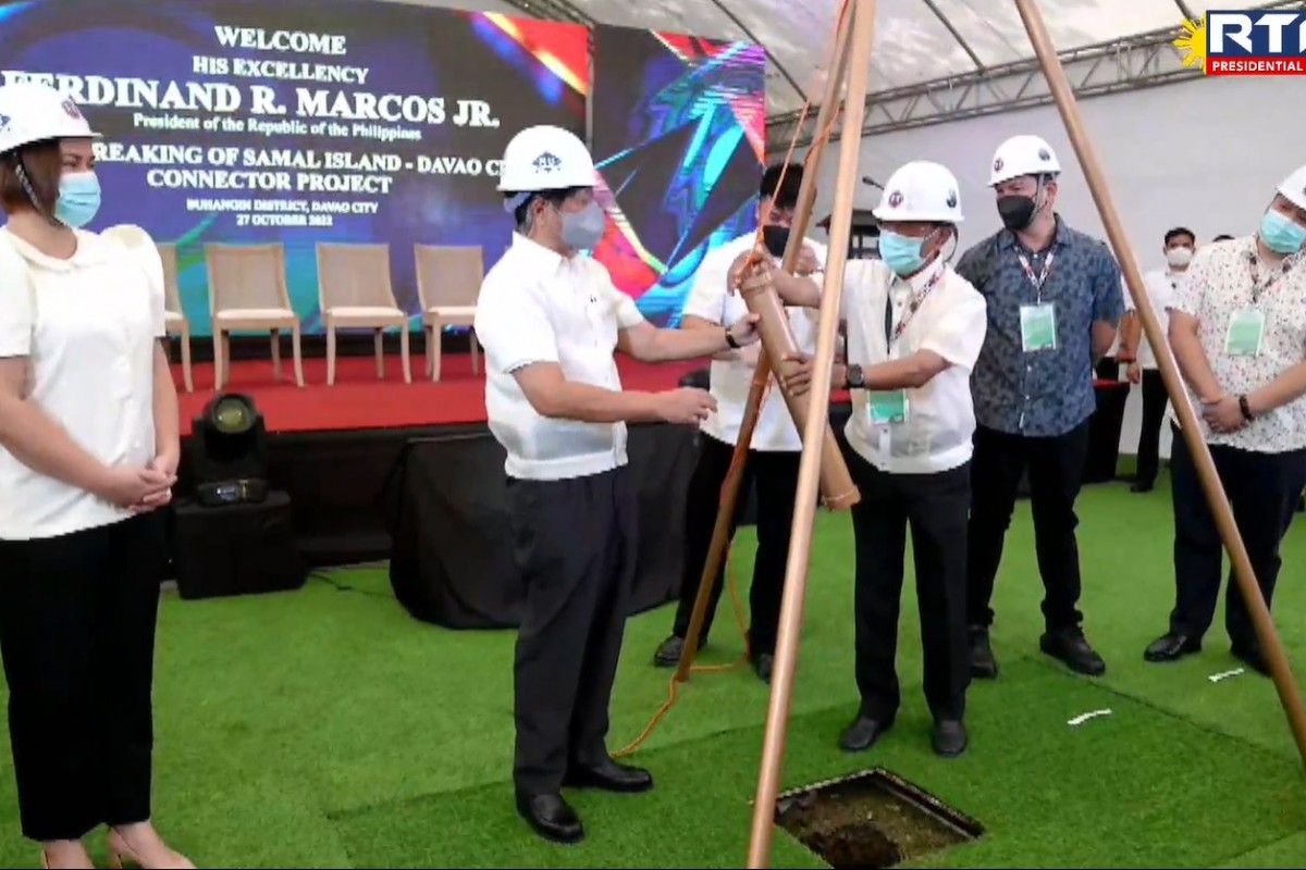 Pia - Groundbreaking Of Samal Island-davao City Connector (sidc) Project