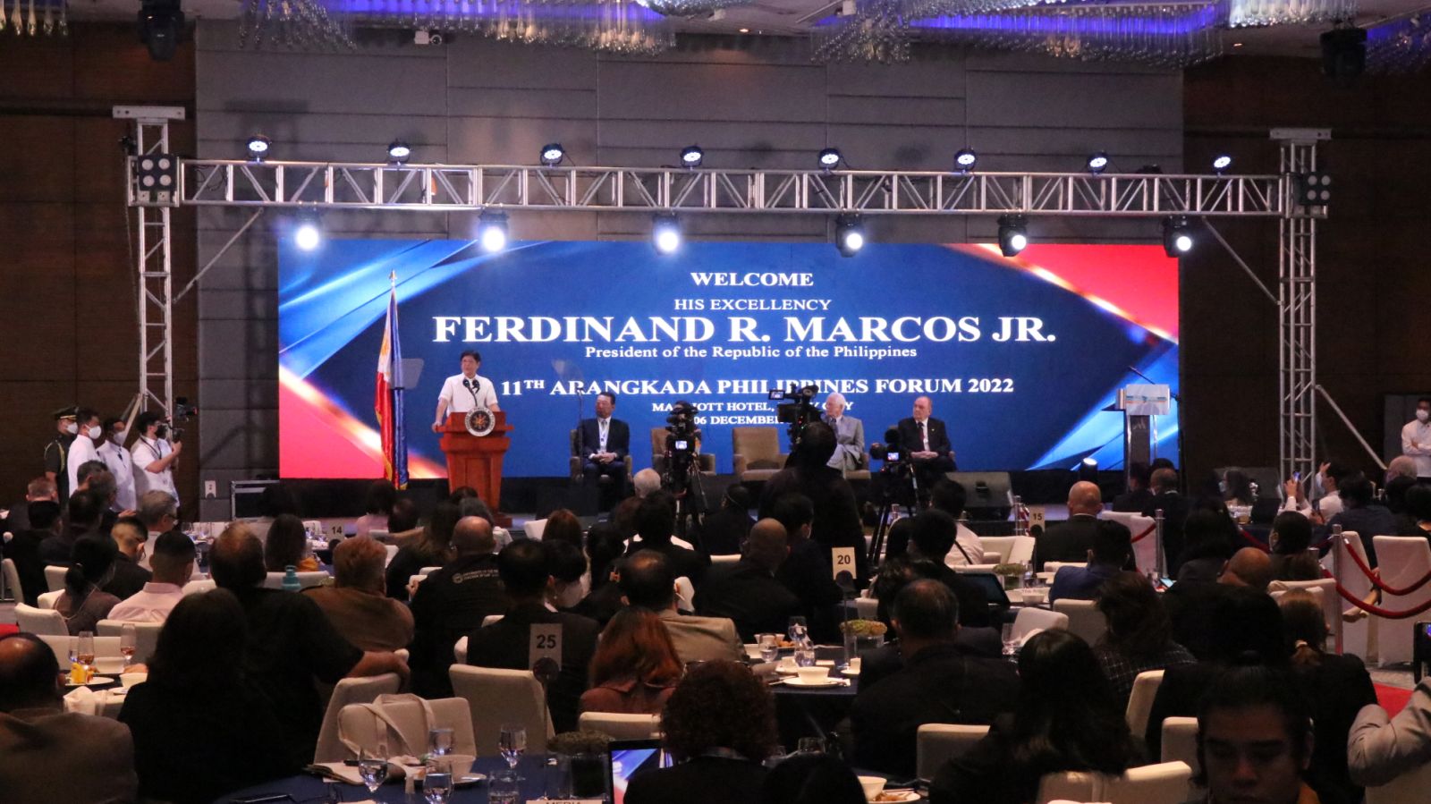 President Ferdinand R. Marcos Jr. meets Joint Foreign Chambers of the Philippines for the 11th Arangkada Philippines Forum 2022