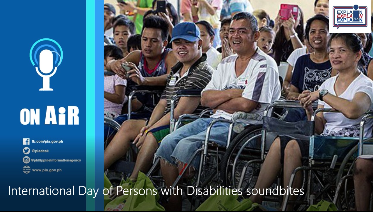 PIA ON AIR | International Day of Persons with Disabilities.