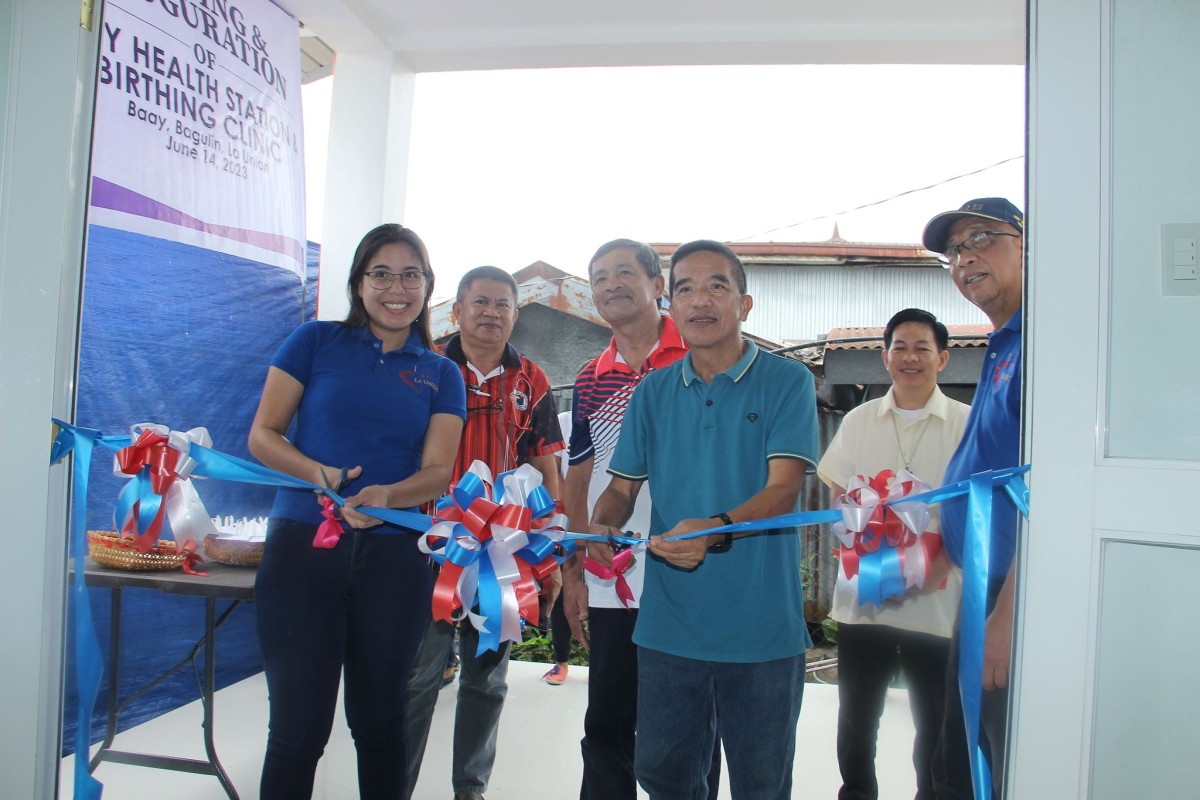 PIA - First barangay health station opens in La Union