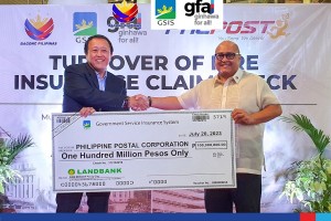 PIA - GSIS Pays PHLPost P100M Initial Fire Insurance