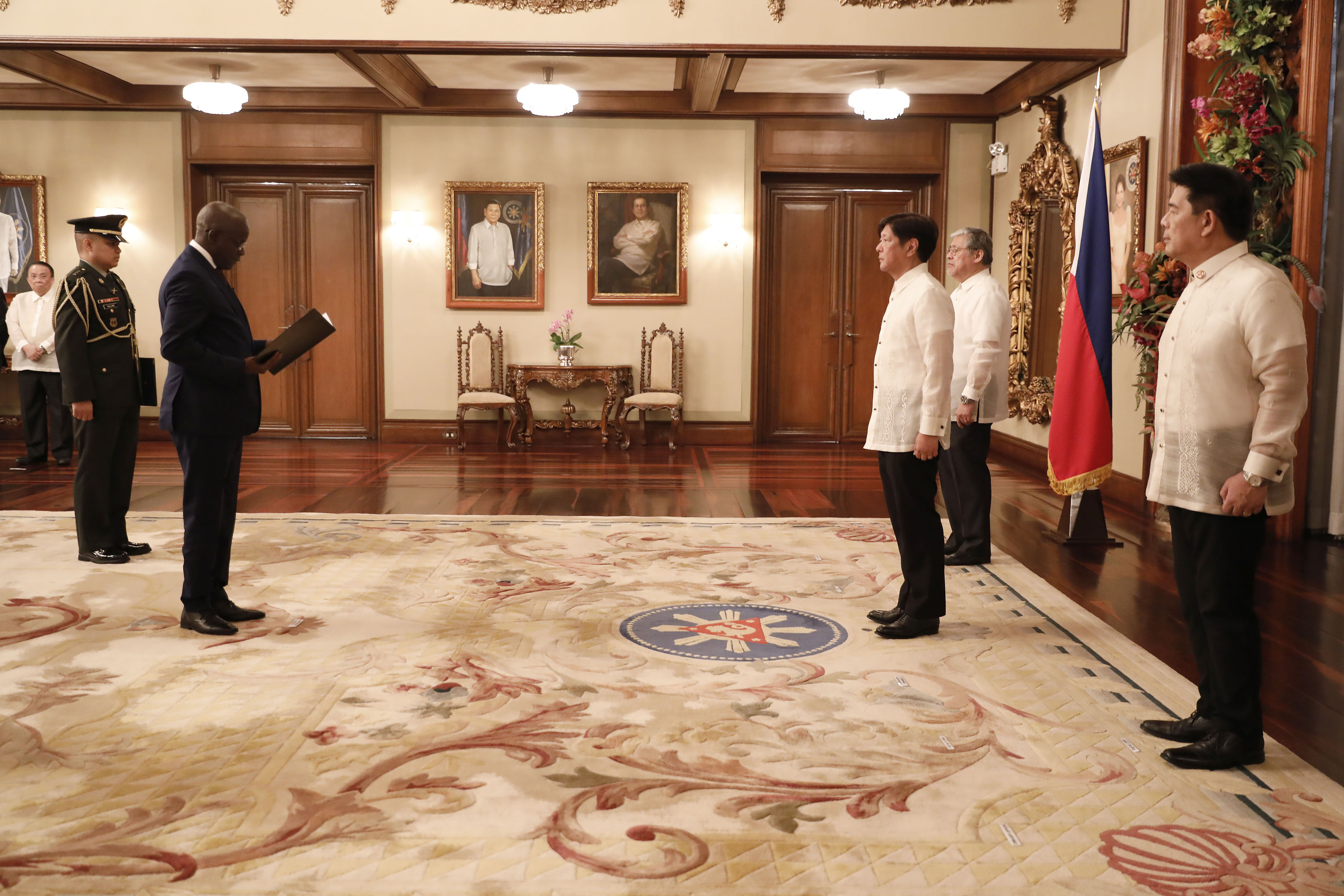 President Ferdinand R. Marcos Jr. presides over the presentation of credentials for Mr. António Serifo Embaló